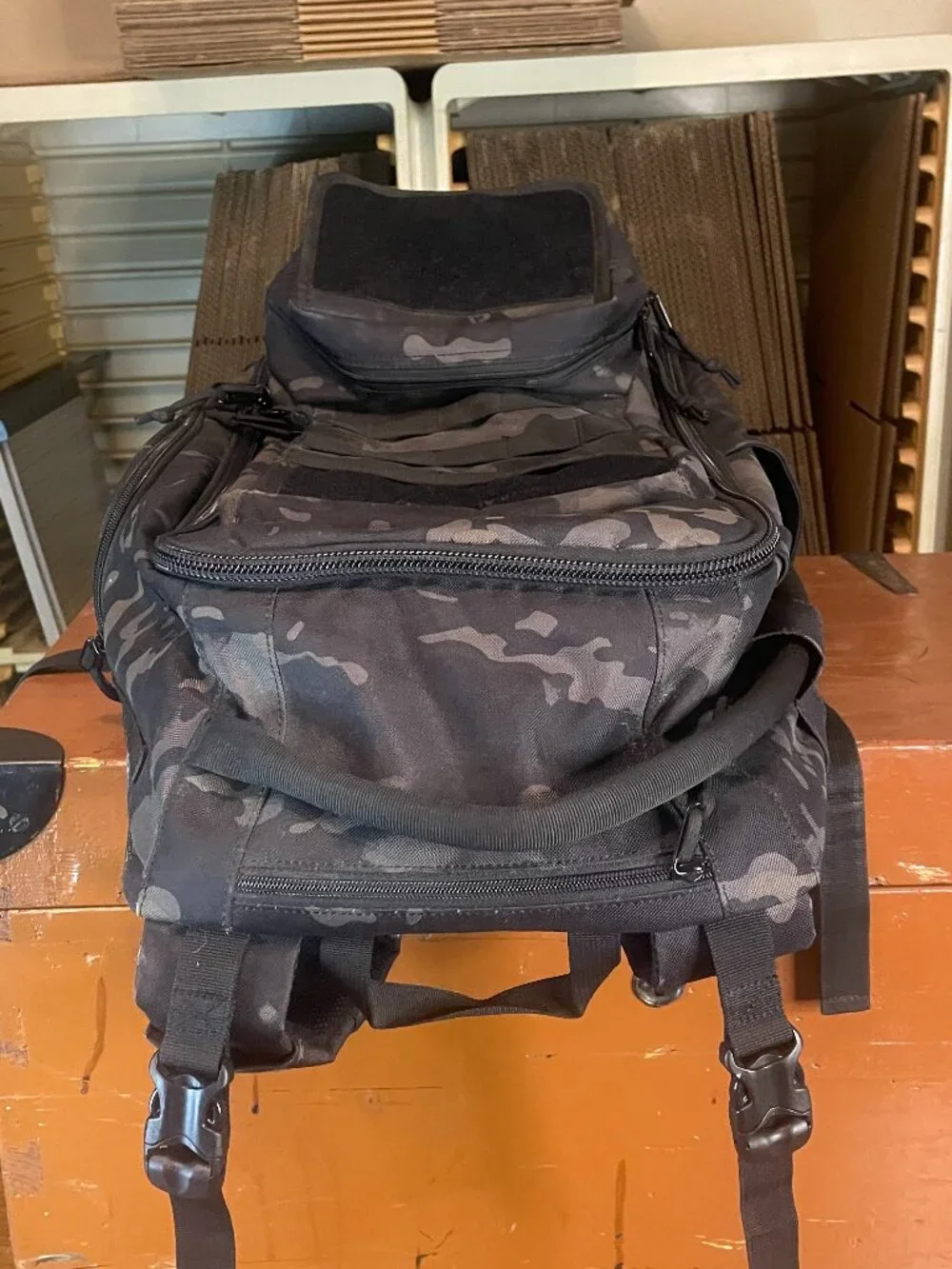 TACTICAL BABY GEAR TBG MOD Diaper Bag Backpack Black Camo Great Condition!